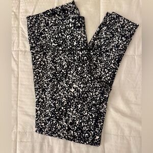 Reebok Black and White Speckled Leggings